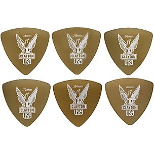 Clayton Ultem Rounded Triangle Guitar Picks