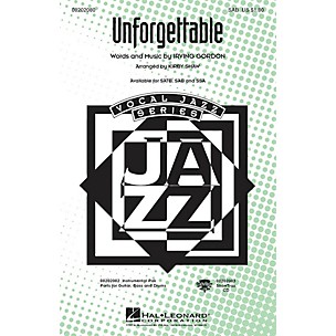 Hal Leonard Unforgettable SAB arranged by Kirby Shaw