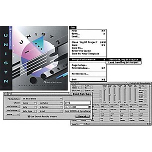 MOTU Unisyn Universal MIDI Device Editor/Librarian 1.5 for Mac