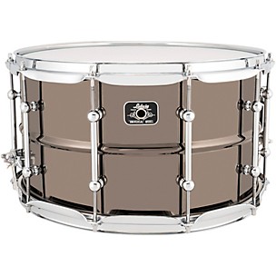 Ludwig Universal Series Black Brass Snare Drum With Chrome Hardware