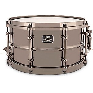 Ludwig Universal Series Black Brass Snare Drum with Black Nickel Die-Cast Hoops