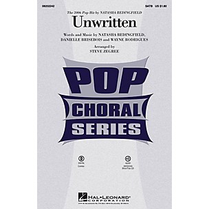 Hal Leonard Unwritten ShowTrax CD by Natasha Bedingfield Arranged by Steve Zegree