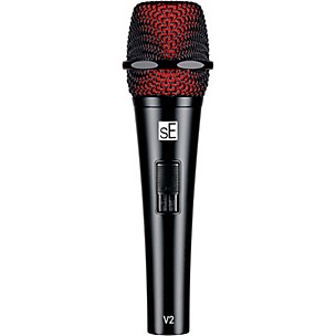 sE Electronics V2-SW-XLR Supercardioid Dynamic Handheld Microphone with On/Off Switch (Includes 15' Cable)