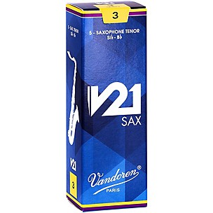 Vandoren V21 Tenor Saxophone Reeds, Box of 5