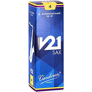 Vandoren V21 Tenor Saxophone Reeds, Box of 5