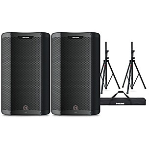 Harbinger VARI V3415 15" Powered Speakers Package With Stands