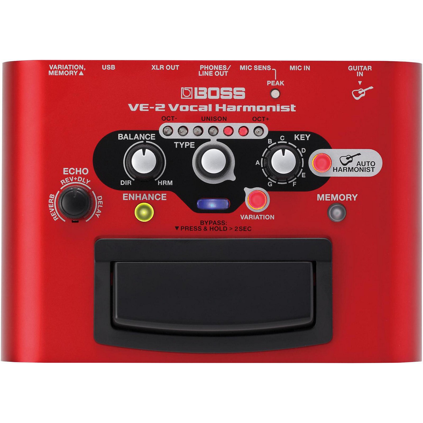 BOSS VE-2 Vocal Harmonist ボーカル用エフェクター BOSS VE-2 Vocal Harmonist Multi-Effects Pedal | Music & Arts