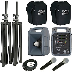 Sound Projections VM-2 Deluxe Dual Hand-Held Wireless Package with Speaker