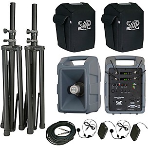 Sound Projections VM-2 Dual Deluxe Body Pack Headset Package with Speaker