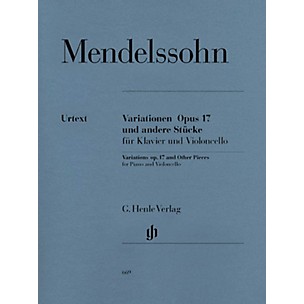 G. Henle Verlag Variations Op. 17 and Other Pieces for Piano and Violoncello Henle Music Folios Series Softcover
