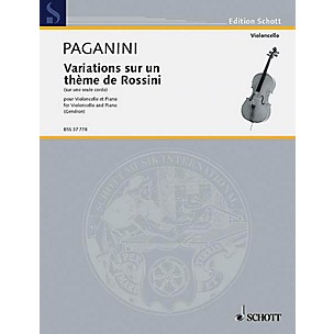 Schott Variations on One String (Cello and Piano) Schott Series