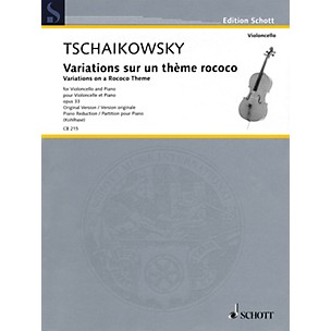 Schott Variations on a Rococo Theme, Op. 33 String Series Softcover Composed by Pyotr Il'yich Tchaikovsky