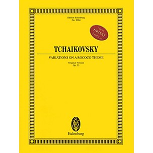 Eulenburg Variations on a Rococo Theme (Original Version), Op. 33 Orchestra Softcover by Pyotr Il'yich Tchaikovsky