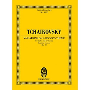 Eulenburg Variations on a Rococo Theme (for Cello and Orchestra) Study Score Series Softcover