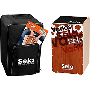 Sela Varios Cajon Bundle with Bag, Pad and DVD
