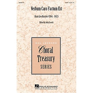 Hal Leonard Verbum Caro Factum Est SSATTB A Cappella composed by Hans Leo Hassler