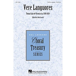 Hal Leonard Vere Languores SATB a cappella composed by Tomas Luis de Victoria