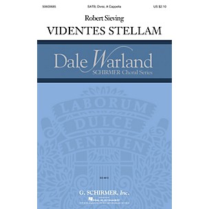 G. Schirmer Videntes stellam (Dale Warland Choral Series) SATB DV A Cappella composed by Robert Sieving