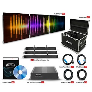 American DJ Video Wall Package with AV6X Panels and MCTRL-300 Controller