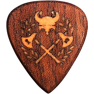 Knc Picks Viking Glowing Guitar Pick With Wooden Box