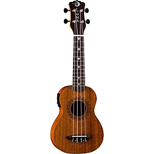 Luna Vintage Mahogany Soprano Acoustic-Electric Ukulele