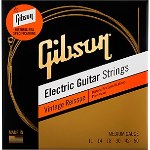 Gibson Vintage Reissue Electric Guitar Strings, Medium Gauge