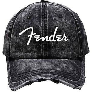 Fender Vintage Wash Hat, Black/Washed