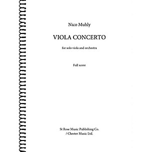 St. Rose Music Publishing Co. Viola Concerto (for Viola and Orchestra (Full Score)) Music Sales America Series Softcover by Nico Muhly