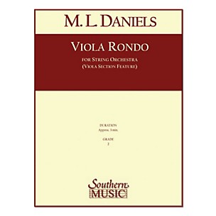 Southern Viola Rondo (String Orchestra) Southern Music Series Composed by M.L. Daniels