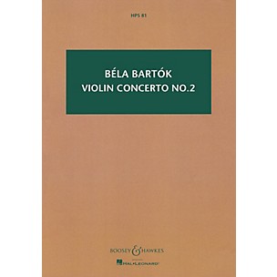 Boosey and Hawkes Violin Concerto No. 2 (1937/38) Boosey & Hawkes Scores/Books Series Composed by Béla Bartók