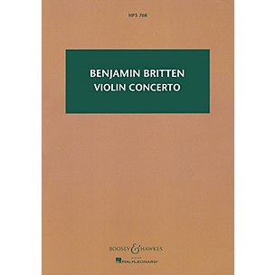 Boosey and Hawkes Violin Concerto, Op. 15 Boosey & Hawkes Scores/Books Series Composed by Benjamin Britten