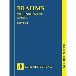 G. Henle Verlag Violin Concerto Op. 77 (Study Score) Henle Study Scores Series Softcover Composed by Johannes Brahms