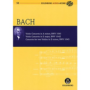 Eulenburg Violin Concerto in A minor and others Eulenberg Audio plus Score w/ CD by Bach Edited by Richard Clarke