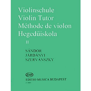 Editio Musica Budapest Violin Tutor - Volume 2 EMB Series by Endre Szervánszky