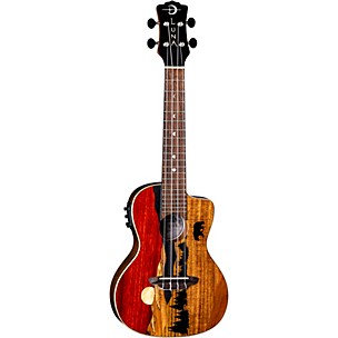 Luna Guitars Vista Bear Tropical Wood Concert Acoustic-Electric Ukulele