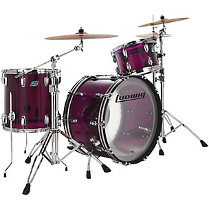 Ludwig Vistalite 3-Piece Pro Beat Shell Pack With 24" Bass Drum