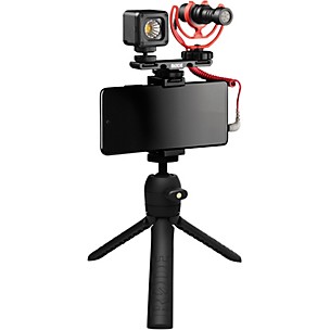 RODE Vlogger Kit for Mobile Phones With 3.5 mm Compatibility With Tripod, MicroLED Light, Video Micro & Accessories