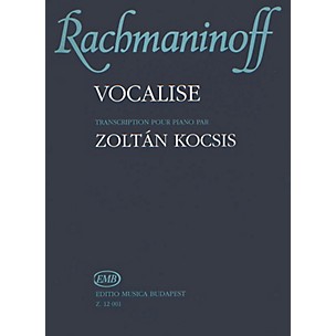 Editio Musica Budapest Vocalise Op.34, No. 14 EMB Series Composed by Sergei Rachmaninoff