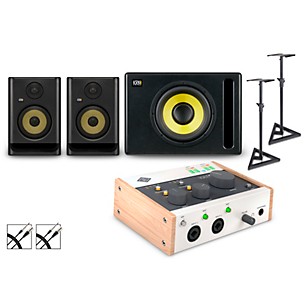 Universal Audio Volt 276 With KRK ROKIT G5 Studio Monitor Pair & S10 Subwoofer (Stands & Cables Included) -