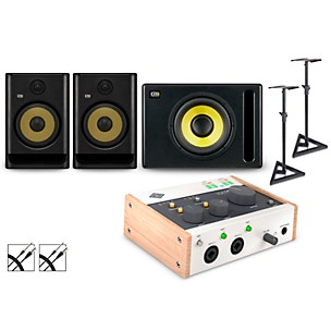 Universal Audio Volt 276 with KRK ROKIT G5 Studio Monitor Pair & S10 Subwoofer (Stands & Cables Included)