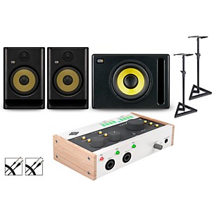 Universal Audio Volt 476 With KRK ROKIT G5 Studio Monitor Pair & S10 Subwoofer (Stands & Cables Included) -