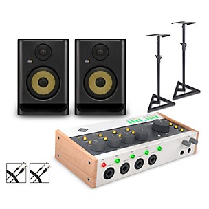 Universal Audio Volt 476P With KRK ROKIT G5 Studio Monitor Pair (Stands & Cables Included) -