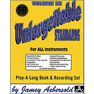 Jamey Aebersold Volume 58 - Unforgettable - Play-Along Book and CD Set
