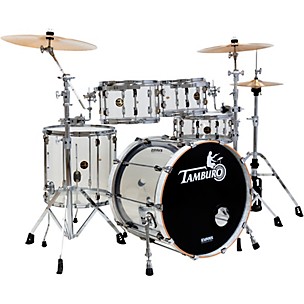 TAMBURO Volume Series 5-Piece Seamless-Acrylic Shell Pack With 22" Bass Drum