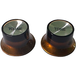 AxLabs Volume and Tone Top Hat Knobs With White Lettering -