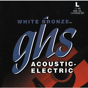 GHS WB12L White Light 12-String Acoustic-Electric Guitar Strings