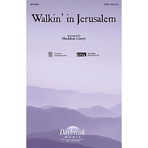 Daybreak Music Walkin' in Jerusalem SATB arranged by Sheldon Curry