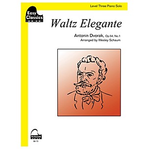 Schaum Waltz Elegante Educational Piano Series Softcover