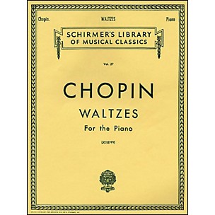 G. Schirmer Waltzes for The Piano By Chopin