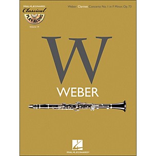 Hal Leonard Weber: Clarinet Concerto No.1In F Minor, Op.73 Classical Play-Along Book/CD Vol.14